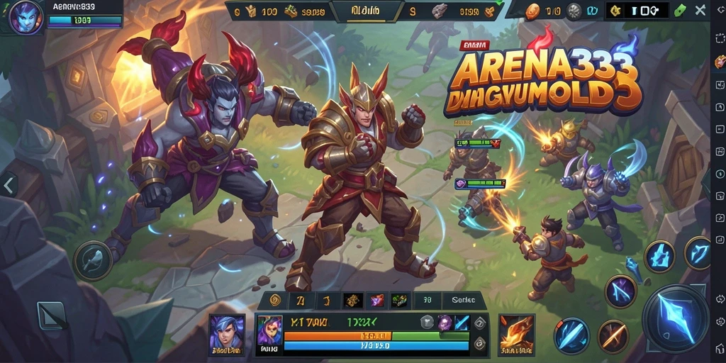 Tangkapan layar gameplay epik ARENA333 yang penuh strategi.