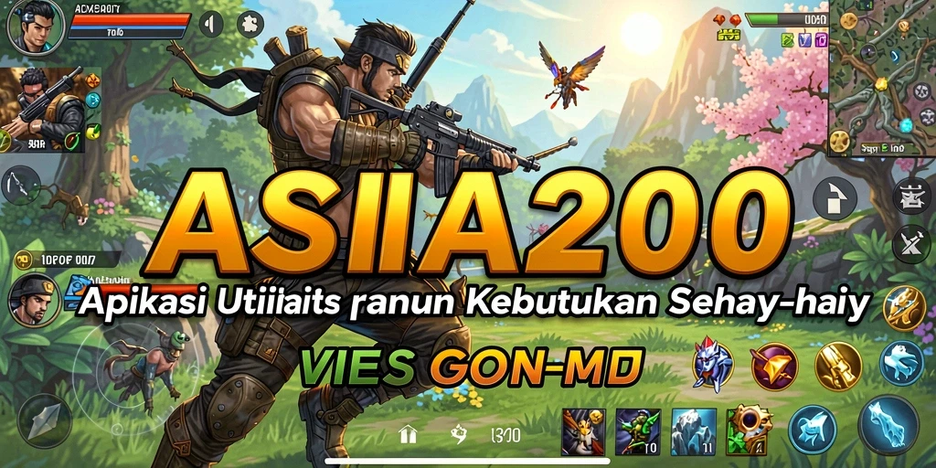 Tampilan utama ASIA200 dengan fitur utilitas yang lengkap.