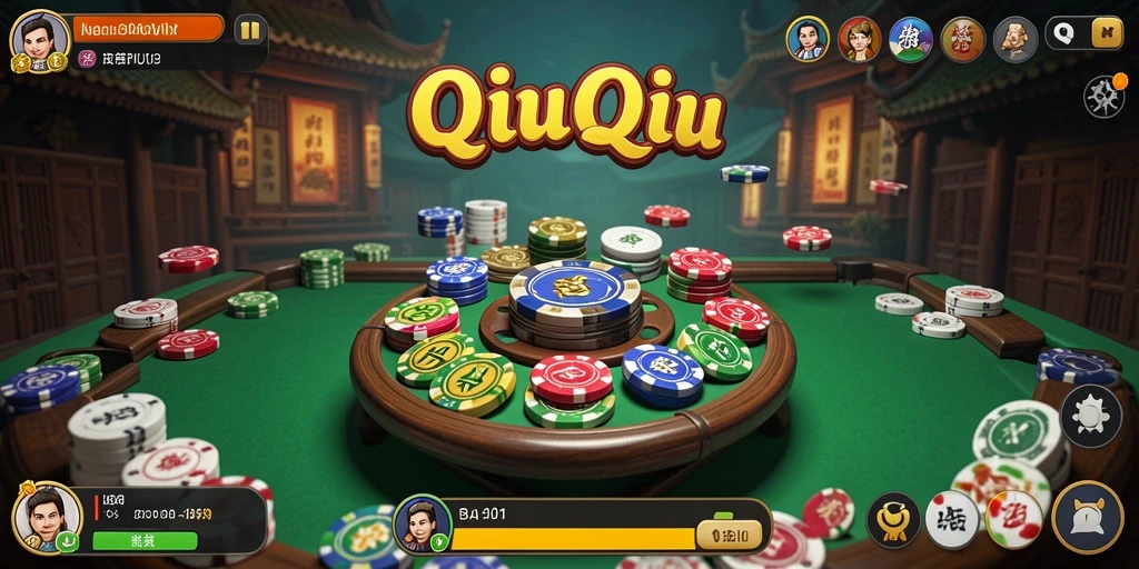 Tangkapan layar gameplay QiuQiu yang menarik dan seru.