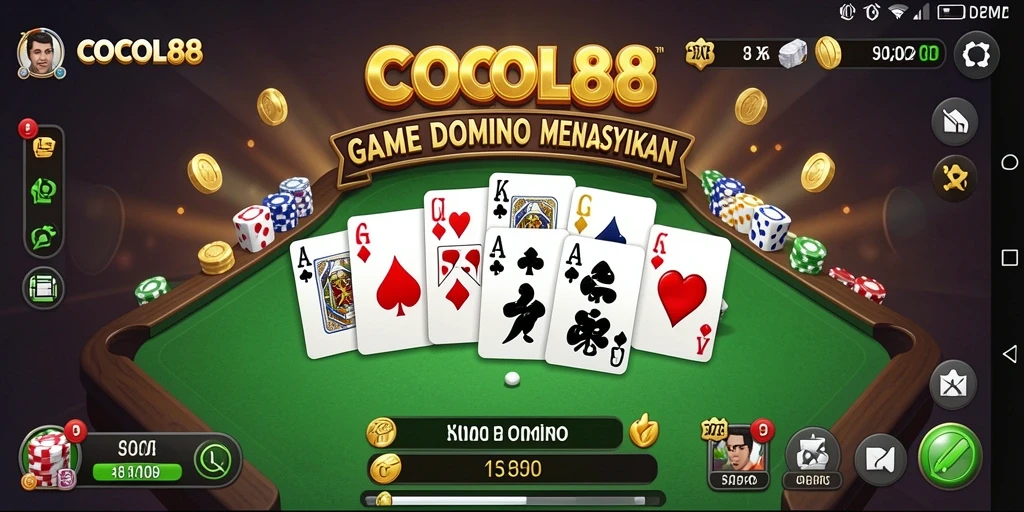 Screenshot gameplay COCOL88 yang menampilkan aksi seru permainan Domino.