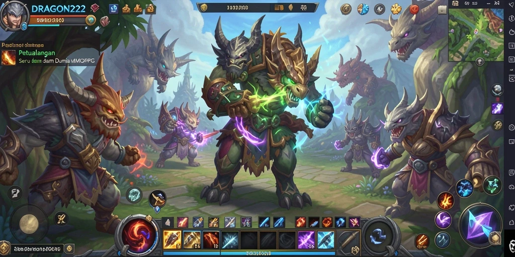 Gambaran gameplay menarik dari <strong>DRAGON222</strong> dalam dunia MMORPG.