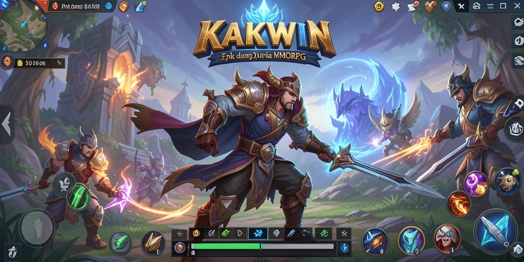 Gameplay KAKWIN yang seru dan mendebarkan dalam dunia MMORPG.