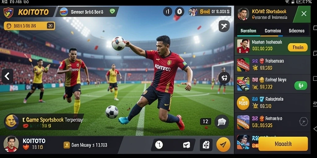 Tampilan gameplay menarik dari aplikasi KOITOTO saat memasang taruhan.