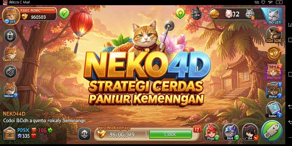 Tampilan utama gameplay NEKO4D yang penuh strategi dan aksi.
