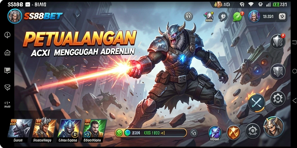 Tampilan screenshot gameplay <strong>SS88BET</strong>, menampilkan momen aksi mendebarkan.
