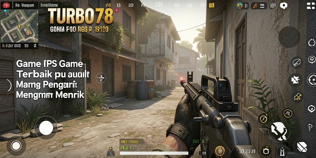 Tangkapan layar dari gameplay intens di TURBO78 menunjukkan aksi seru FPS.