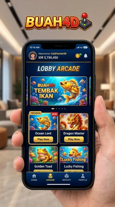 Tampilan antarmuka pengguna aplikasi buah4d yang menarik.
